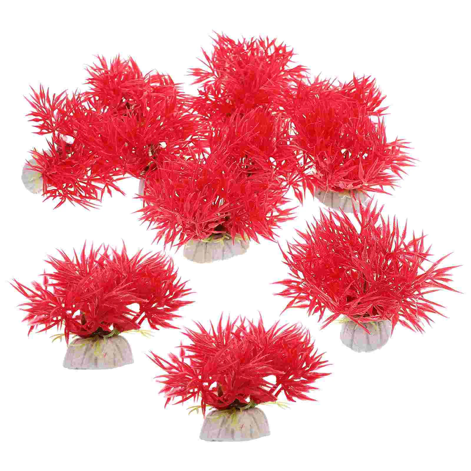 

Small Fish Tank Fake Aquarium Plants Decoration Artificial For Decorations