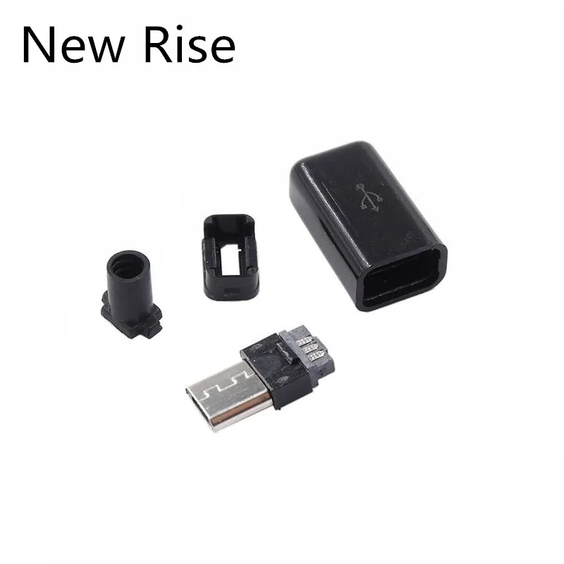 

Штекерный разъем Micro USB 5Pin, 10 шт., черный/белый, сварочные аксессуары «сделай сам» для кабеля передачи данных