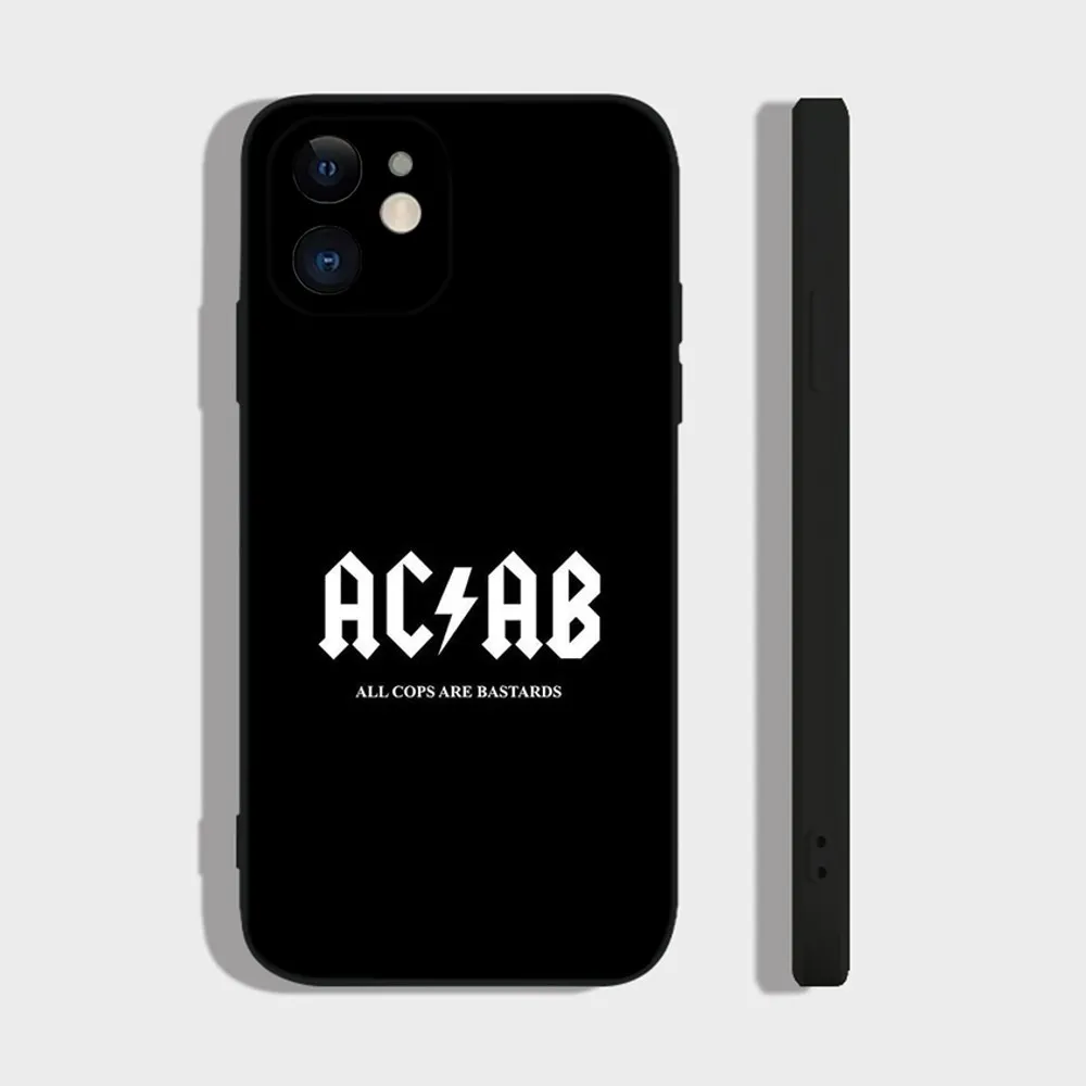 All Cops Are Bastards ACAB 1312 Phone Case For iPhone 16 15 14 13 12 11 Plus Pro Max XR XS X 7 8 SE Mini Silicone Soft