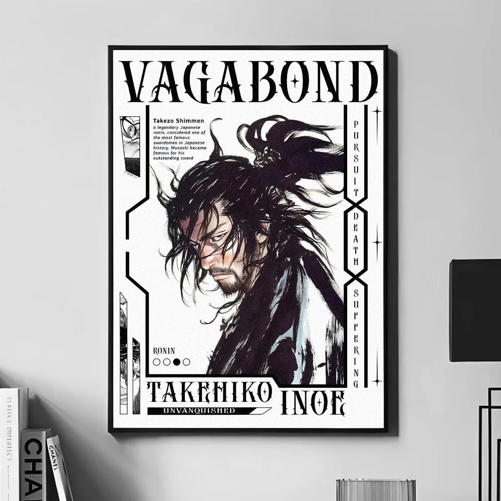 Классические японские комиксы Takehiko Vagabond постер настенное искусство домашний
