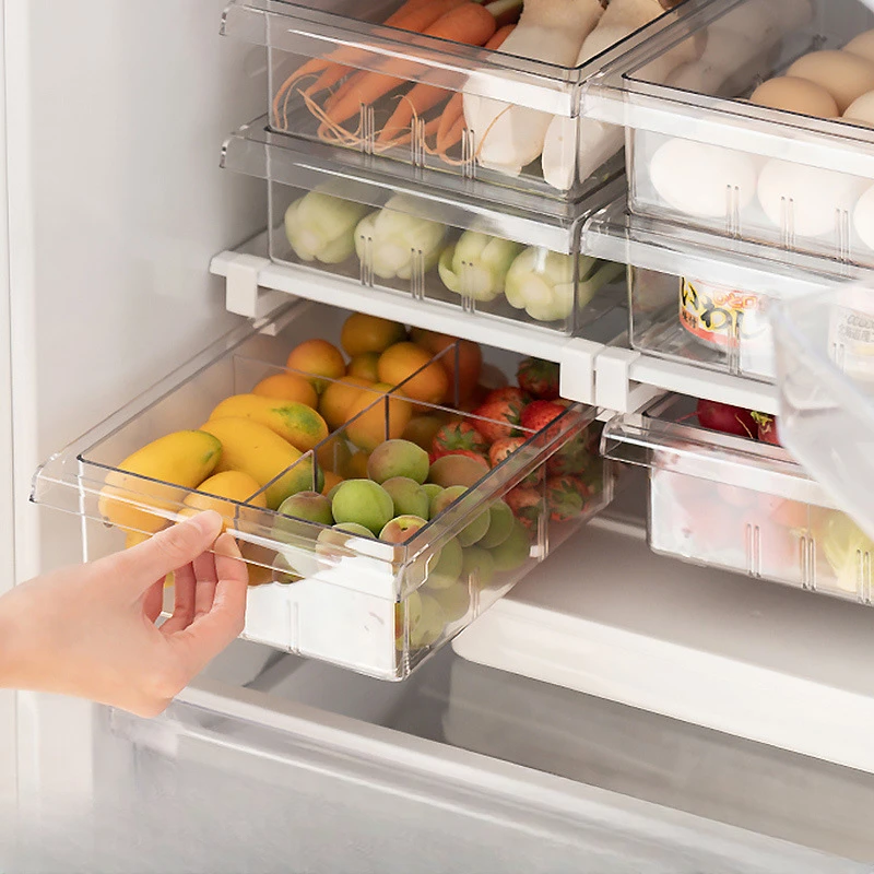 

Kitchen Refrigerator Preservation Storage Box Drawer Type Freezer Special Egg Box for Storing Vegetables and Fruits Sorting Box