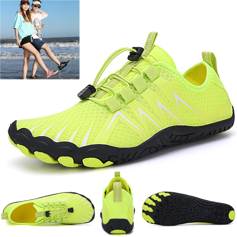

Outdoor Non-slip Lightweight Soft Hiking Shoes Men Unisex Breathable Women Beach Wading Shoes Training Sneakers Size 36-47