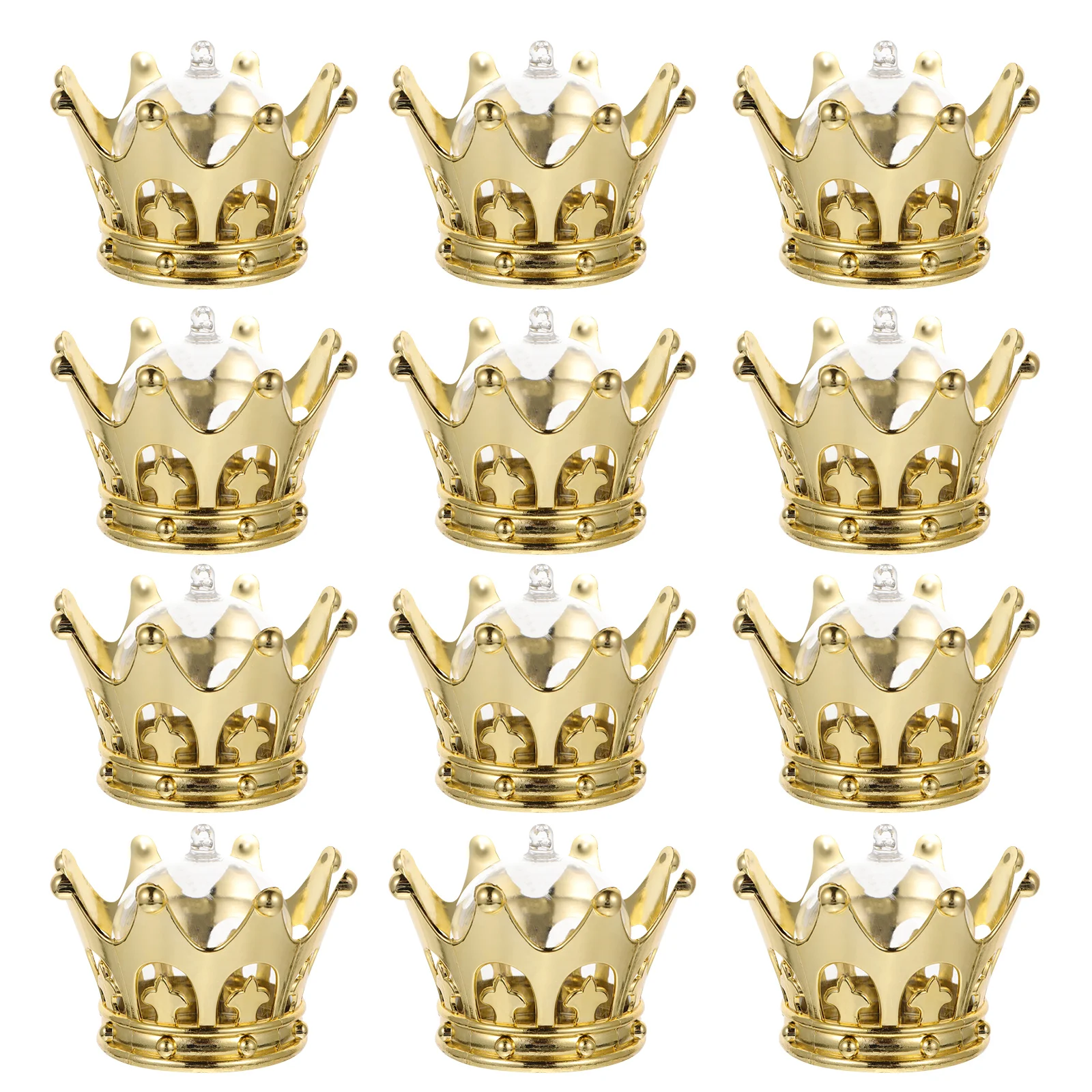 

1 Set 12 Pcs Wedding Candy Boxes Crown Candy Boxes Hollow Gift Packing Boxes