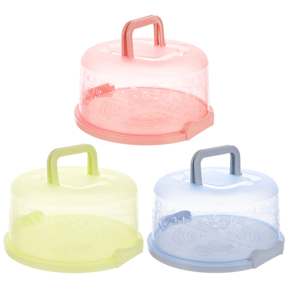 

Cake Carrierboxes Holder Cupcake Containers Lid Container Box Cover Handlestorage Keeper Lids Roundcovers Transporter Birthday