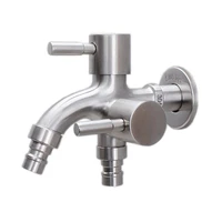 bathroom hot cold water mixing valve 2 way tap kitchen bathroom accessories multifunctional 304 stainless steel tap