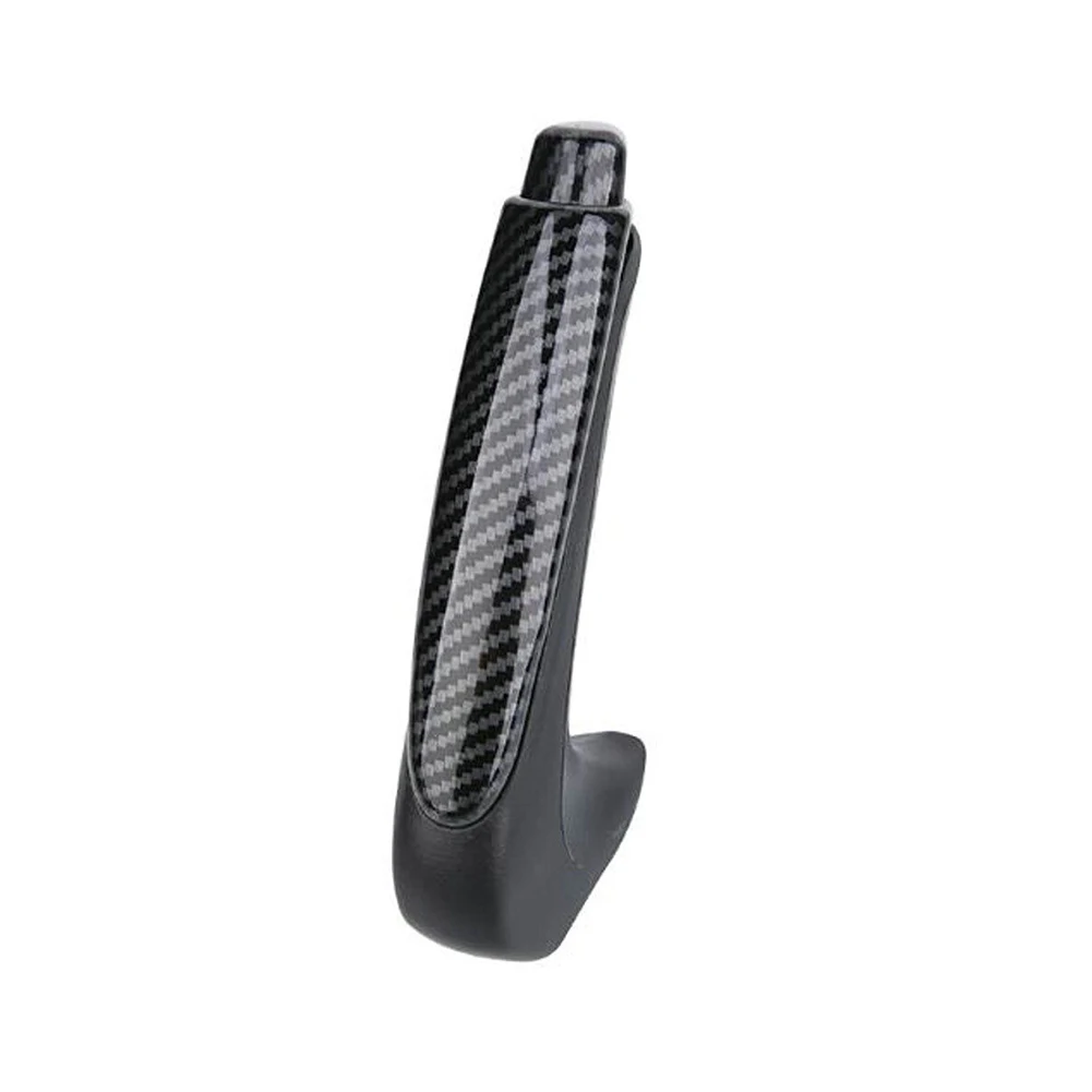 

High Quality Hand Brake Cover Practical Accessories Brand New Parts Replacement Trim Vehicle ABS Carbon Fiber Style