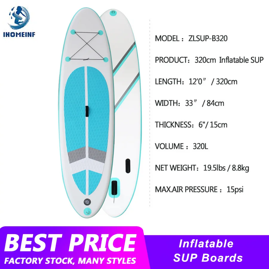 

Stand Up Paddle Board For Adults Childs Inflatable SUP Board Paddle Boards 320cm Long 81cm Widened Water Sport Surfing Surfboard