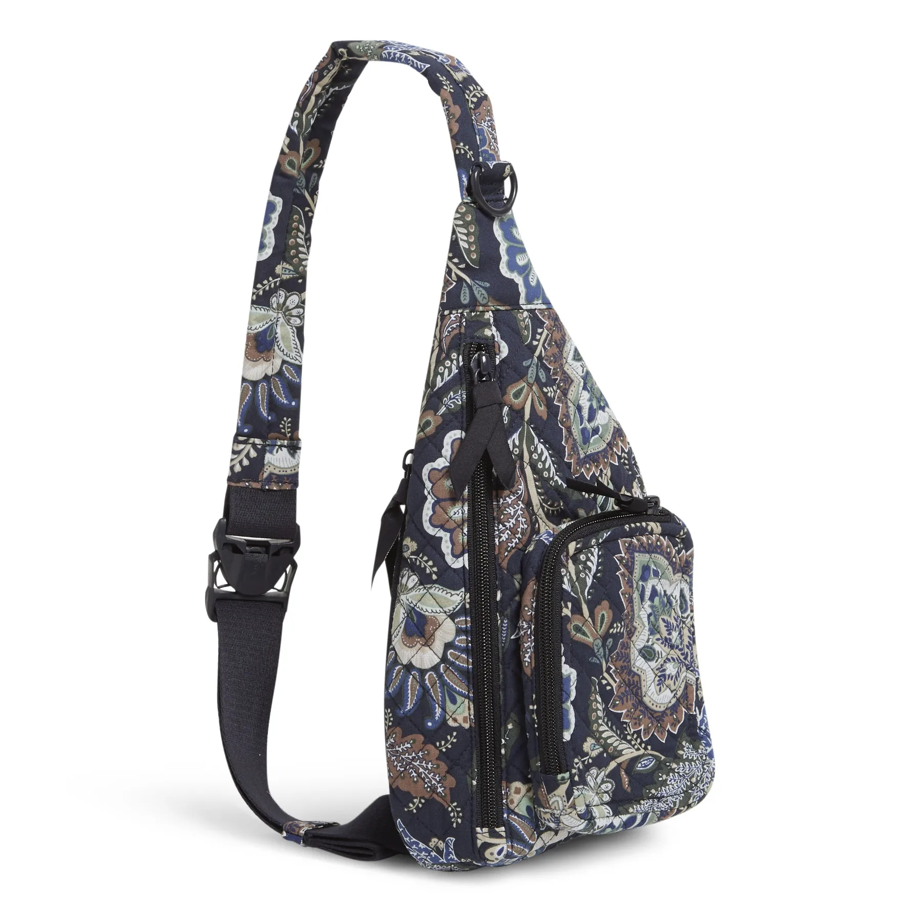 Women's Recycled Cotton Mini Sling Backpack Java Navy Camo