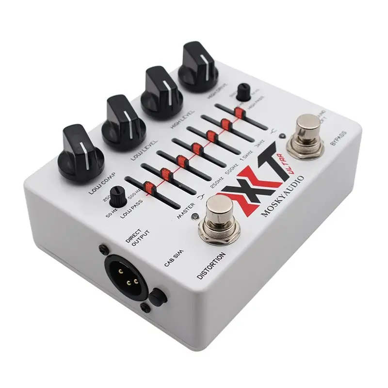 Фото 【TRAVEL ESSENTIAL】MOSKYAUDIO Bass Effects 6-полосный эквалайзер, имитация кабинета, XLR, Ground Lift, компрессионный бас, 9V DC №3