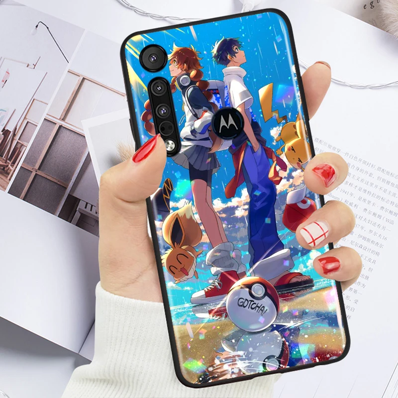 fashion cute pikachu pokemon for motorola moto g g60 g60s g50 g40 g9 g10 e7i e6s power edge 20 e20 2021 x3 s pro soft phone case free global shipping
