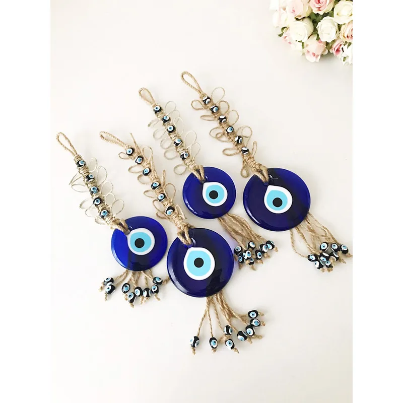 Женская ветряная колокольчик с подвесками ручной работы подвеска в виде синих