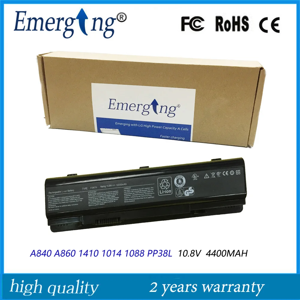 Аккумулятор для ноутбука Dell Vostro A840 A860 Inspiron 10,8 1410 1014 PP38L F287H, 1088 в
