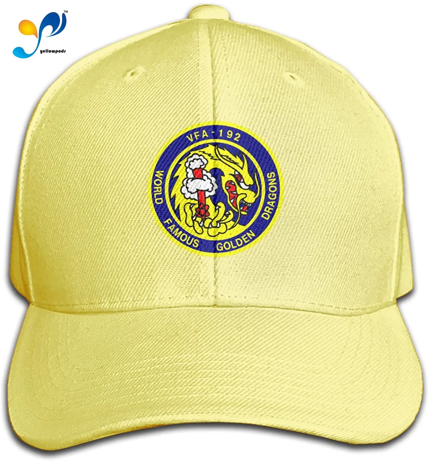

Vfa-192 Crest Classic Baseball Cap Dad Hat Adjustable Size Sandwich Cap