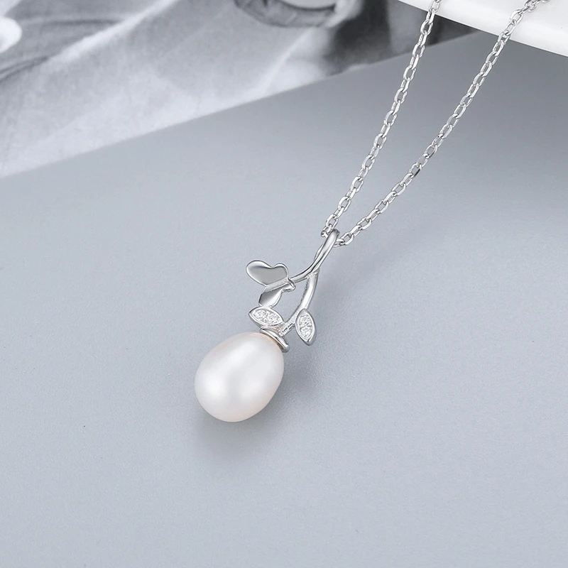 

Pure 925 Sterling Silver Women's Jewelry Set Butterfly Necklace Earring For Women Bride Wedding Party Silver 925 Jewelry Gift