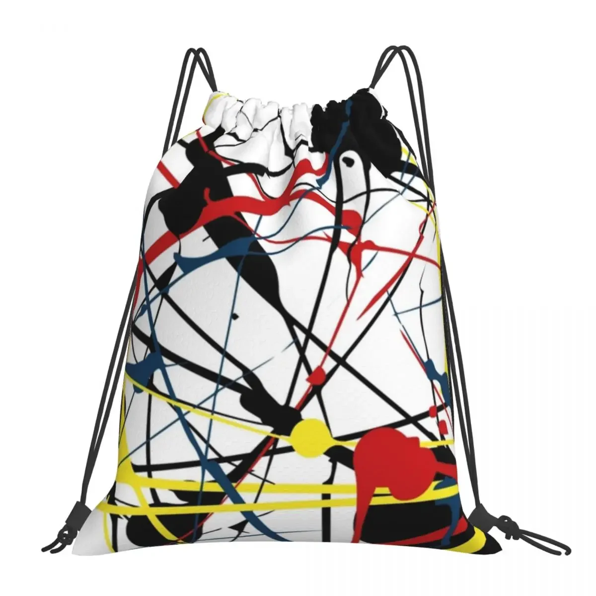 

Рюкзак на шнурке для мужчин и женщин, повседневная портативная спортивная сумка с карманами