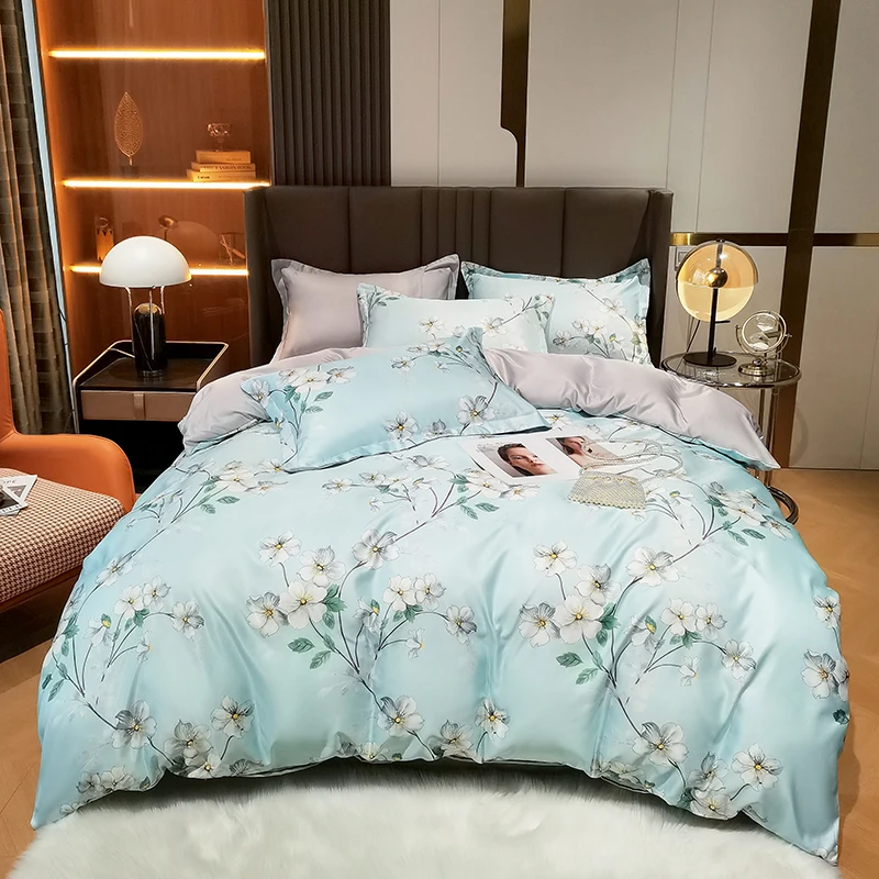 

200x200 Duvet Cover Set 175x220 Quilt Cover With Pillowcase High Quality Small Fresh Style Double King Bed Bedding Set