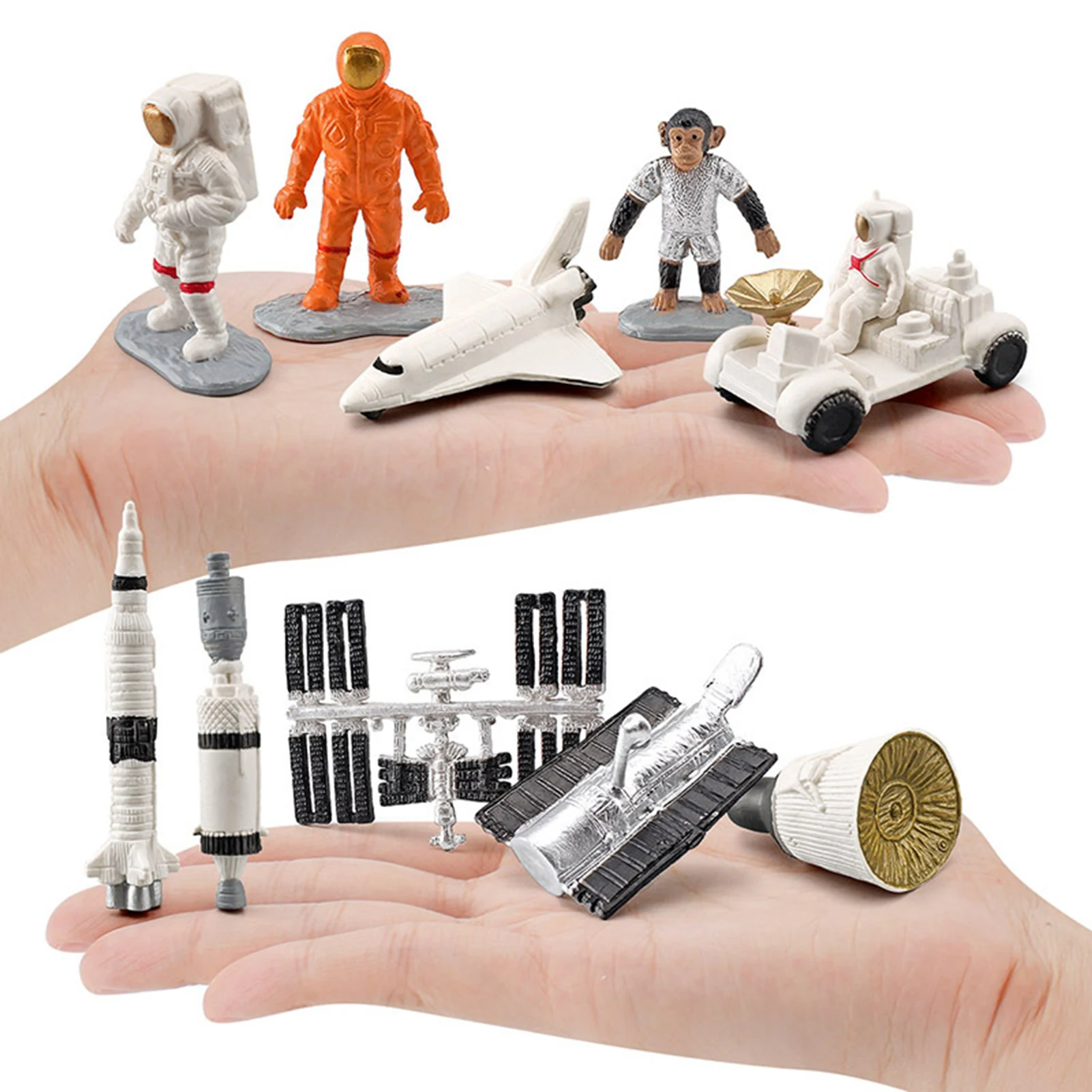 

10pcs Space Shuttle Toys Spaceship Toy Astronaut Figure 10PCS Fun Space Toys For Kids Rocket Ship Toys Handmade Spaceman