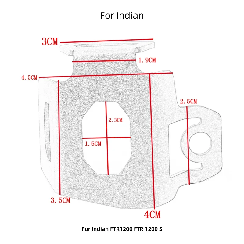 Логотип DragonflyMoto для Indian FTR1200 FTR 1200 S 2019 2020 аксессуары мотоциклов задняя тормозная