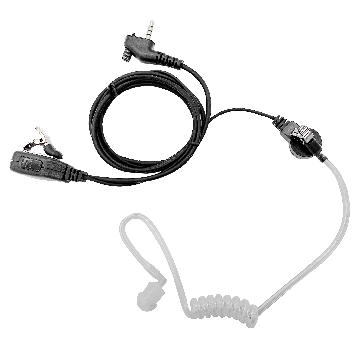 Covert Acoustic Tube Bodyguard Earpiece Headset with Microphone for Yaesu Vertex Radio VX-231