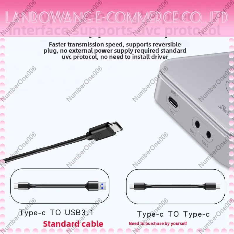 Двухканальная карта видеозахвата 4K60 HDMI для прямой трансляции, совместимая с двумя камерами, DSLR-камерами и мобильными телефонами (art.: 3920dbb34cf35) - 3920dbb34cf35
