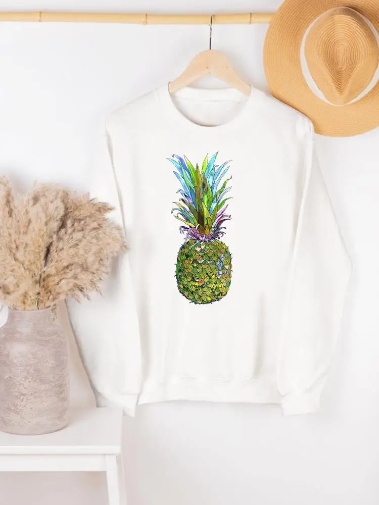 

Худи женское демисезонное с принтом ананасов, на каждый день