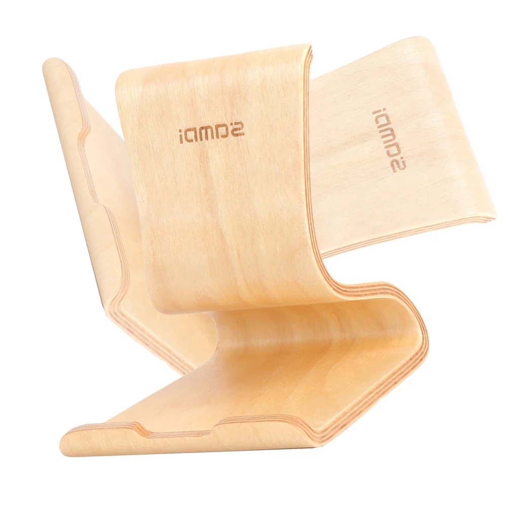 Креативная стойка для мобильного телефона ленивого человека деревянный