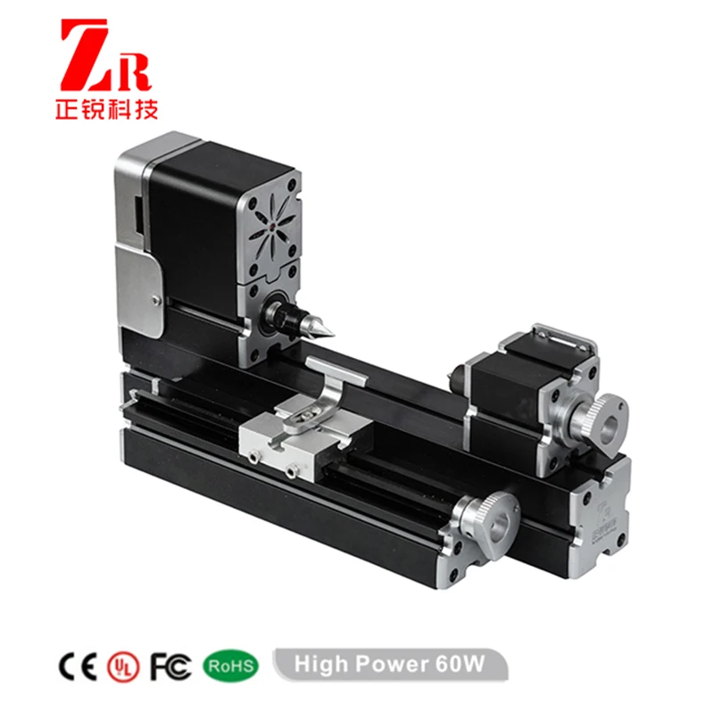 

Mini Metal Wood-turning Lathe 60W, 12000rpm Miniature DIY WoodWorking Tools for Maker Hobby Modelmaking