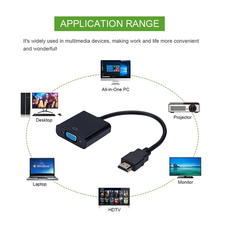 Адаптер HDMI-VGA HD 1080P для PS4 |