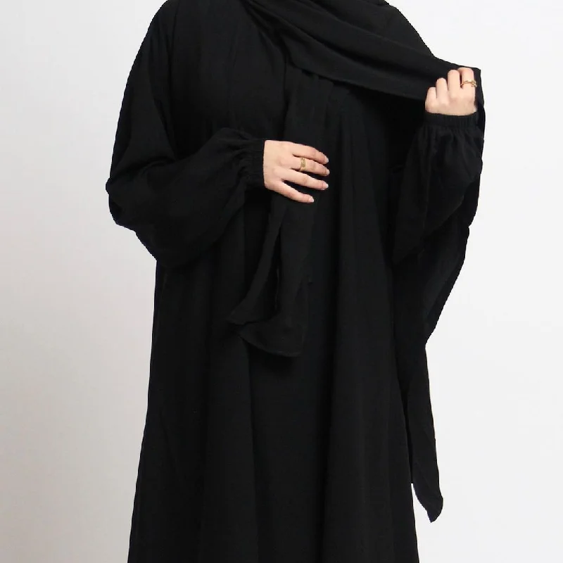 Muslim Clothing Turkey Solid Islamic Wearing Nida Dress Abaya Dubai Long Sleeve Maxi Jilbab for Women Islam Caftan Marocain Robe