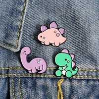 cute cartoon dinosaur brooch shirt backpack pins enamel badges brooches for men women badge pins brooches jewelry accessories