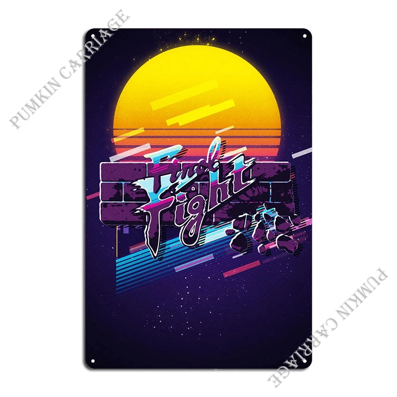 Круглый металлический знак One Fight забавный Настенный декор Настенная роспись