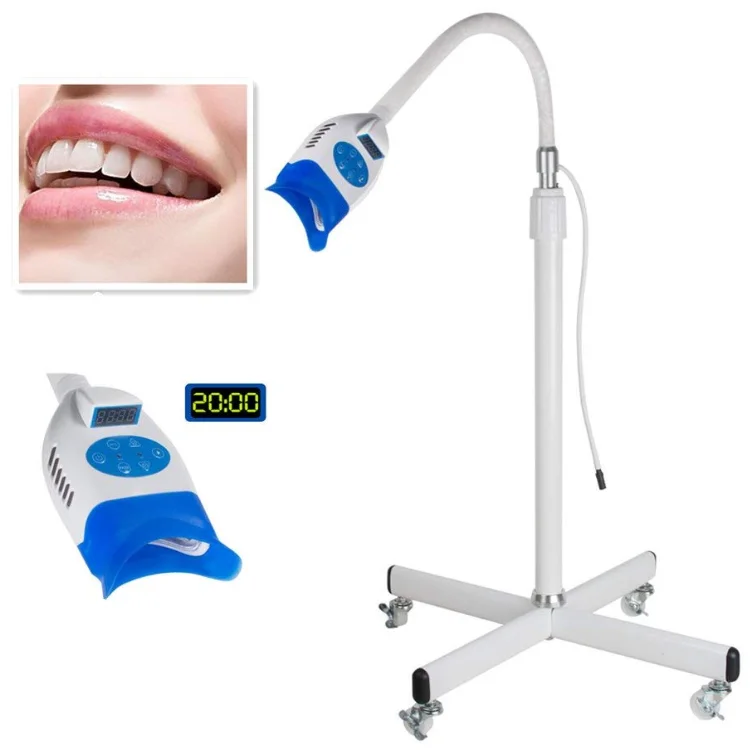 

Floor-Standing Mobile LED Teeth Whitening System Portable Teeth Bleaching Lamp