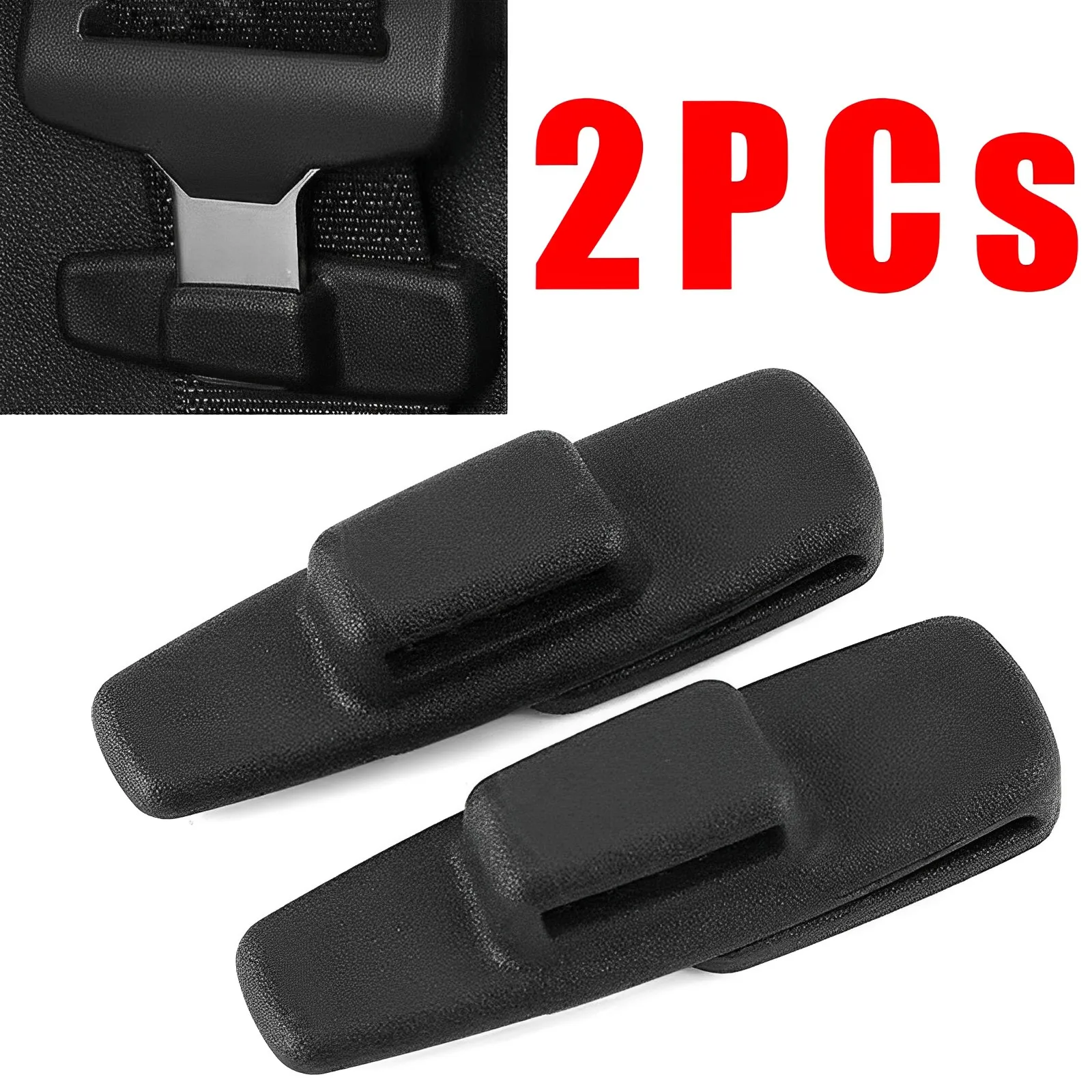 

2Pcs Car Safety Belt Protection Clip Buckle Stopper Adjust Clip Seat Belt Limiter Holder Elastic Strap Clips Auto Accessories