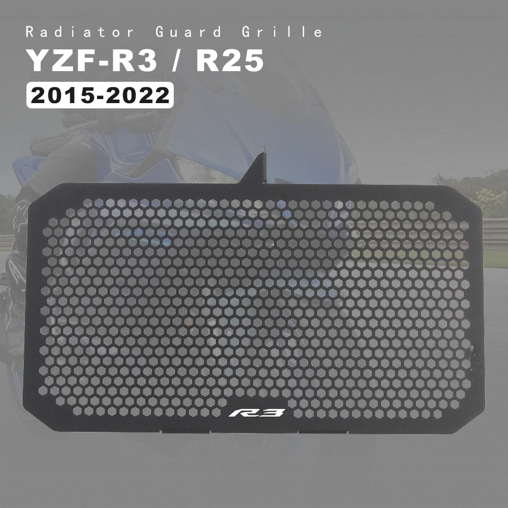 

Алюминиевый защитный чехол для радиатора для Yamaha YZF R3 R25 YZFR3 2015 2016 2017 2018 2019 2020 2021 2022 аксессуары