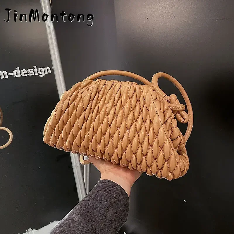 

Fashion Quilted Cloud Bag Women Shoulder Luxury Suture Crossbody s for 2023 Dumplings Handbags Pouch Purses New