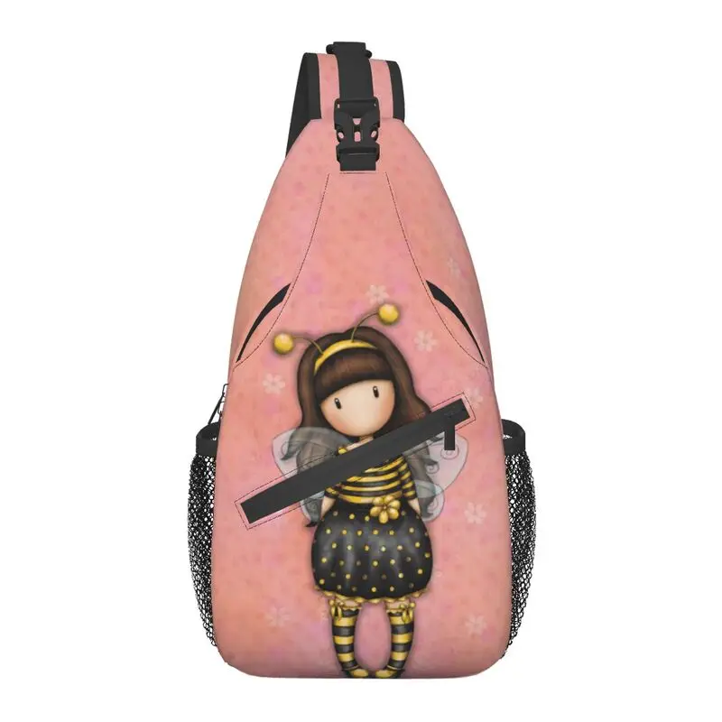 

Casual Bee Loved Santoro Gorjuss Sling Bags for Travel Hiking Men's Cartoon Girl Crossbody Chest Backpack Shoulder Daypack