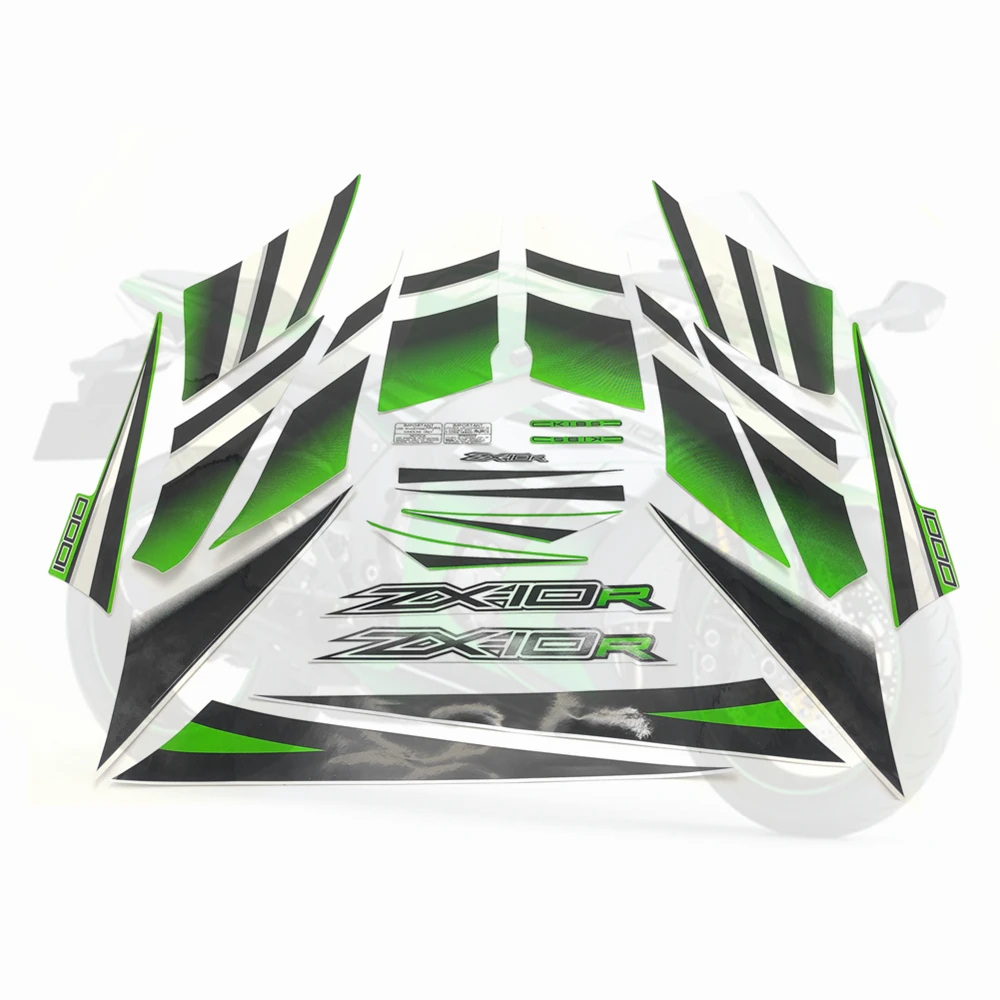 

High Quality Motorcycle for Kawasaki Ninja ZX10R ZX 10R 2015 Full Kit Protector Racing Sticker 30th Decal Decorative Protector
