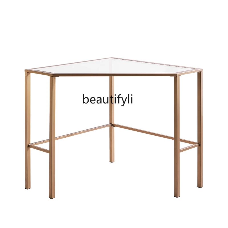 

Специальный стеклянный журнальный столик yj, маленькая искусственная Роскошная подставка под диван, угловая полка