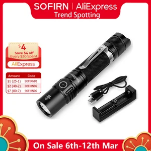 Светодиодный фонафонарь Sofirn SP31 V2.0, 18650 лм, светодиодный-5300 К