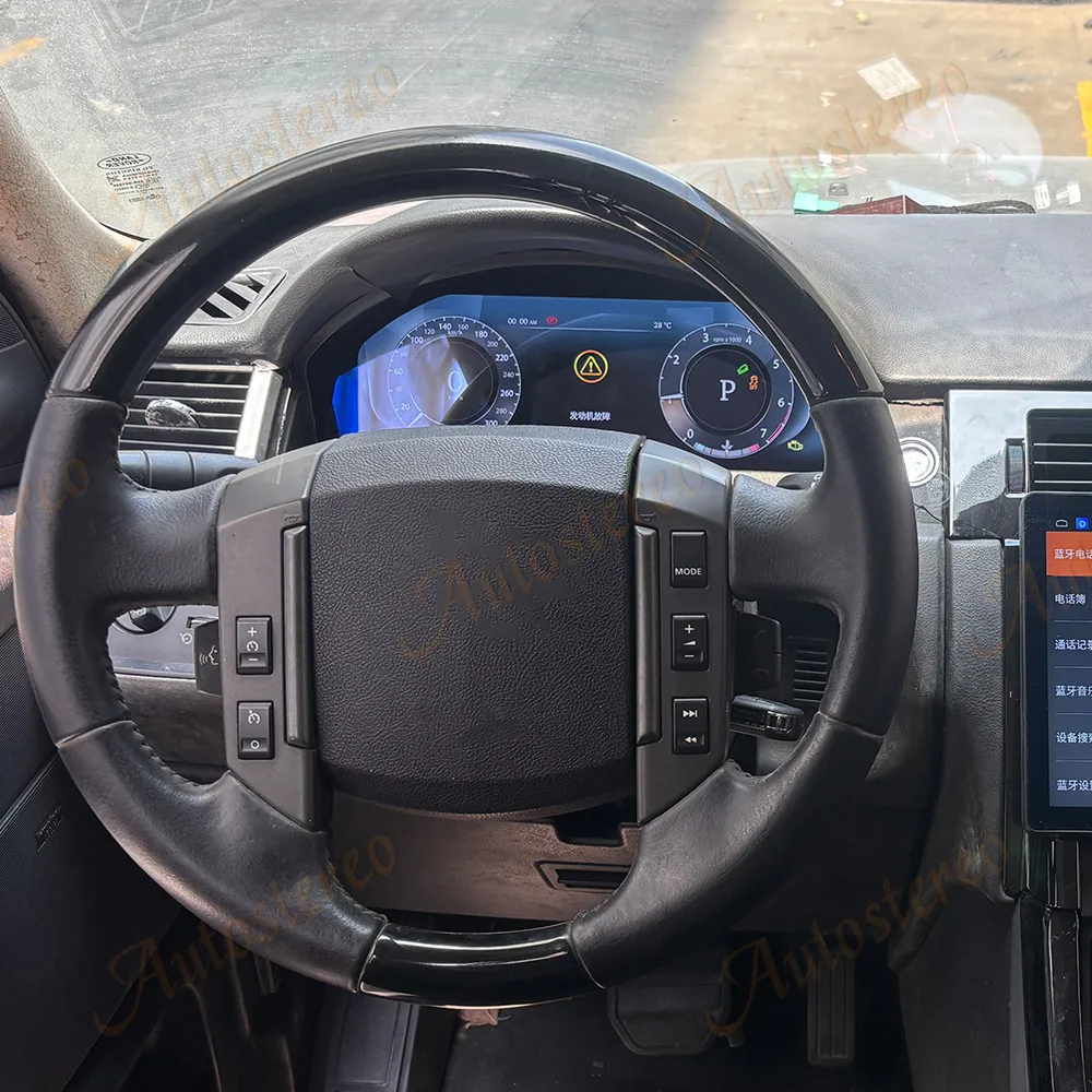 Фото Цифровая приборная панель (LCD-экран) для Land Rover Range Rover Sport L320 Discovery 3: виртуальный кокпит, автомобильный дисплей скорости и одометр №2