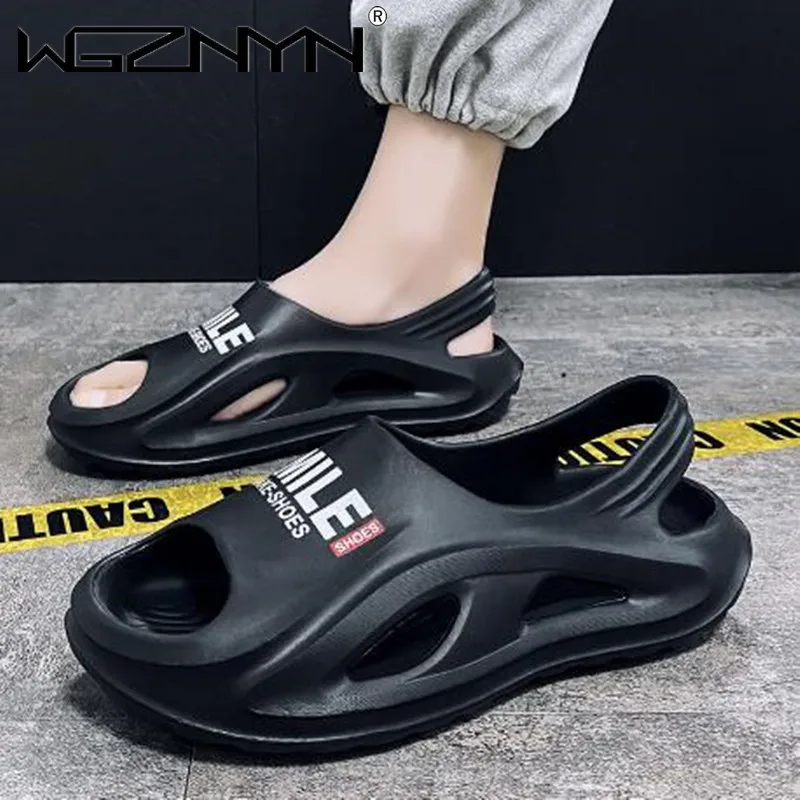 

Summer Men Sandals Super Soft Super Fire Non-slip New Beach Slippers Wear-resistant Trendy Fashion All-match Comfort Summer Main