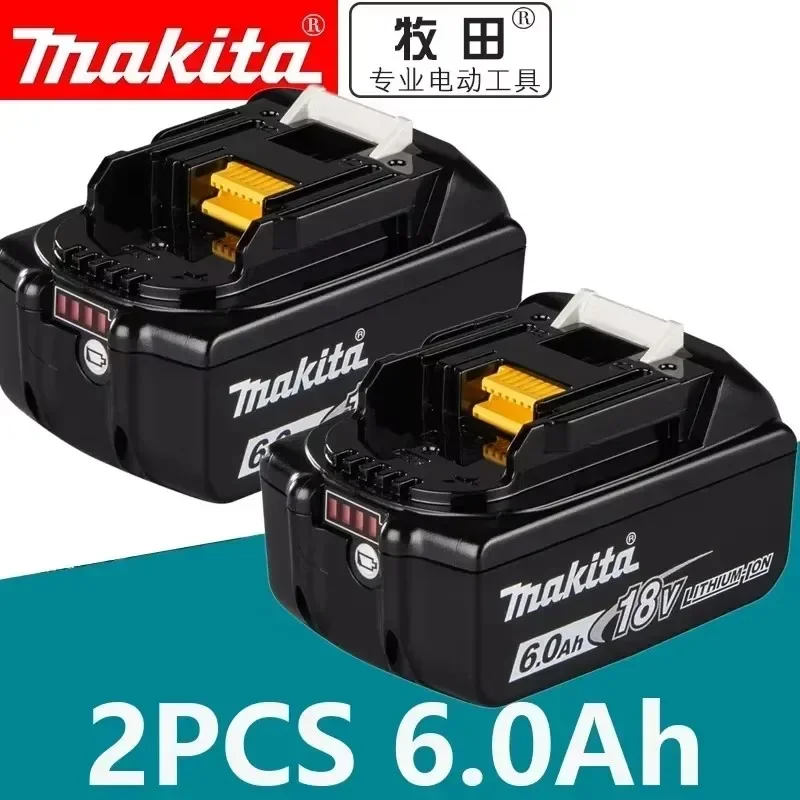 100% оригинальная аккумуляторная батарея Makita 18 В 6 0 Ач сменный светодиодный
