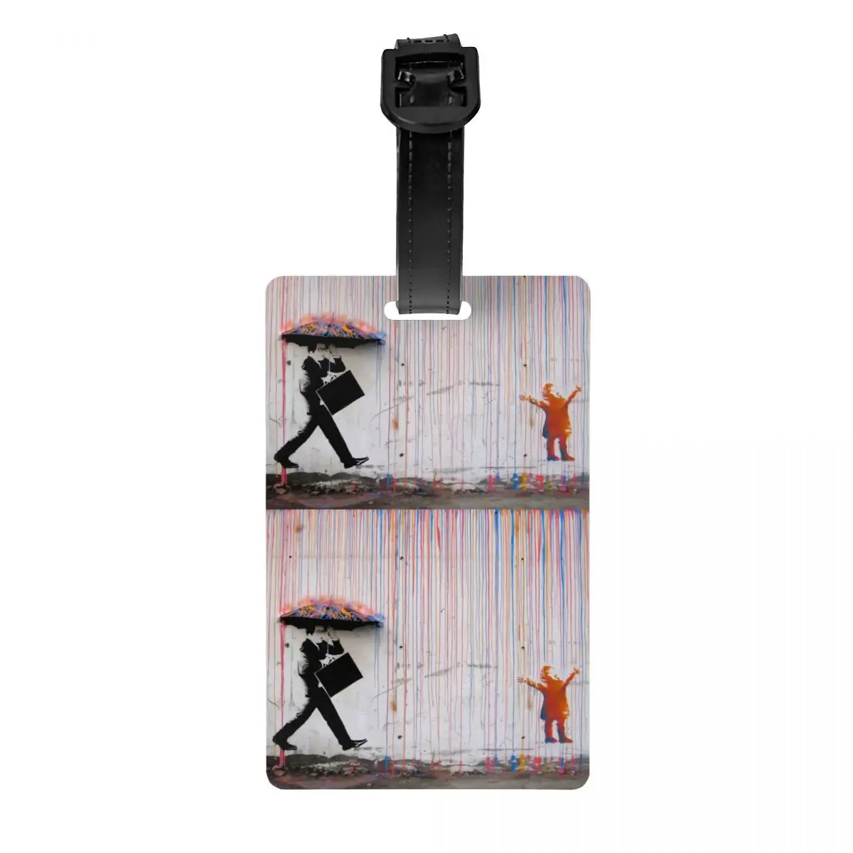 

Банковский Зонт Радуга счастливая Девочка бирка для багажа защита конфиденциальности уличные граффити художественные бирки для багажа дорожная сумка этикетки чемодан