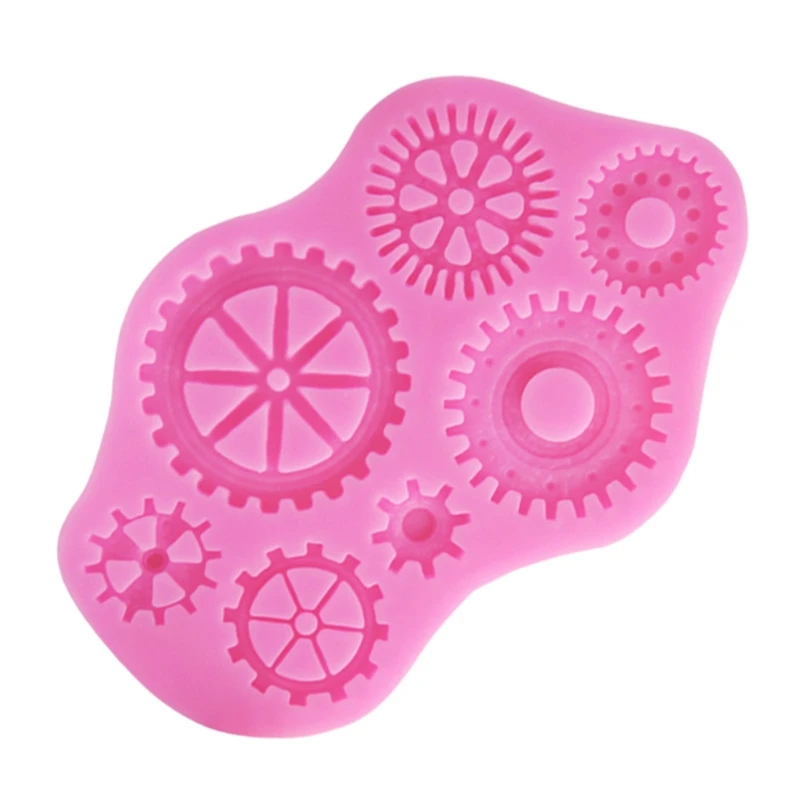 

3D Fondant Cartoon Cute Gear Shape Chocolate Mold Polymer Craft DIY Molds Home