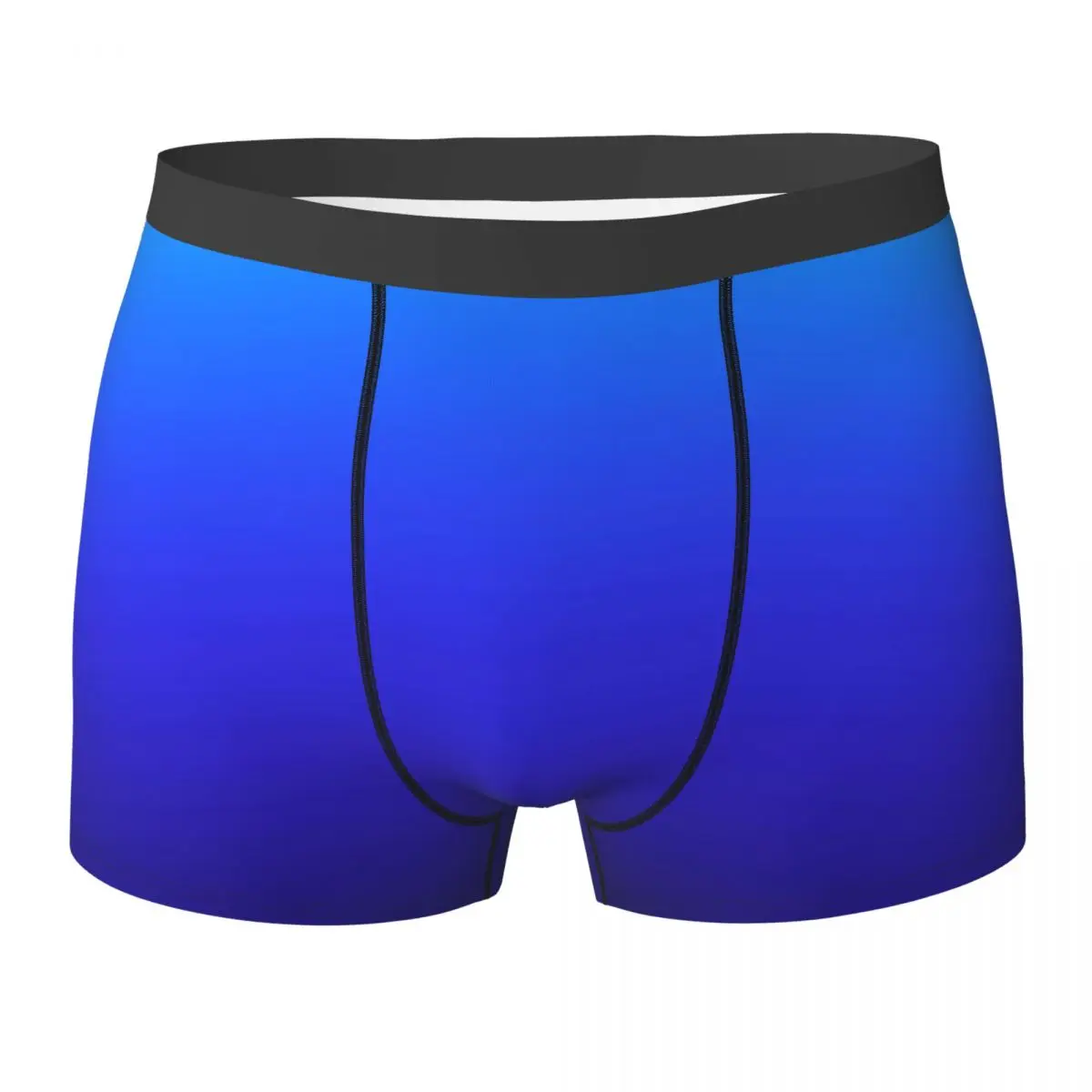 

Colorful Ombre Underwear Modern Aqua Blue Indigo and Black Men Panties Design Breathable Boxershorts Trenky Shorts Briefs