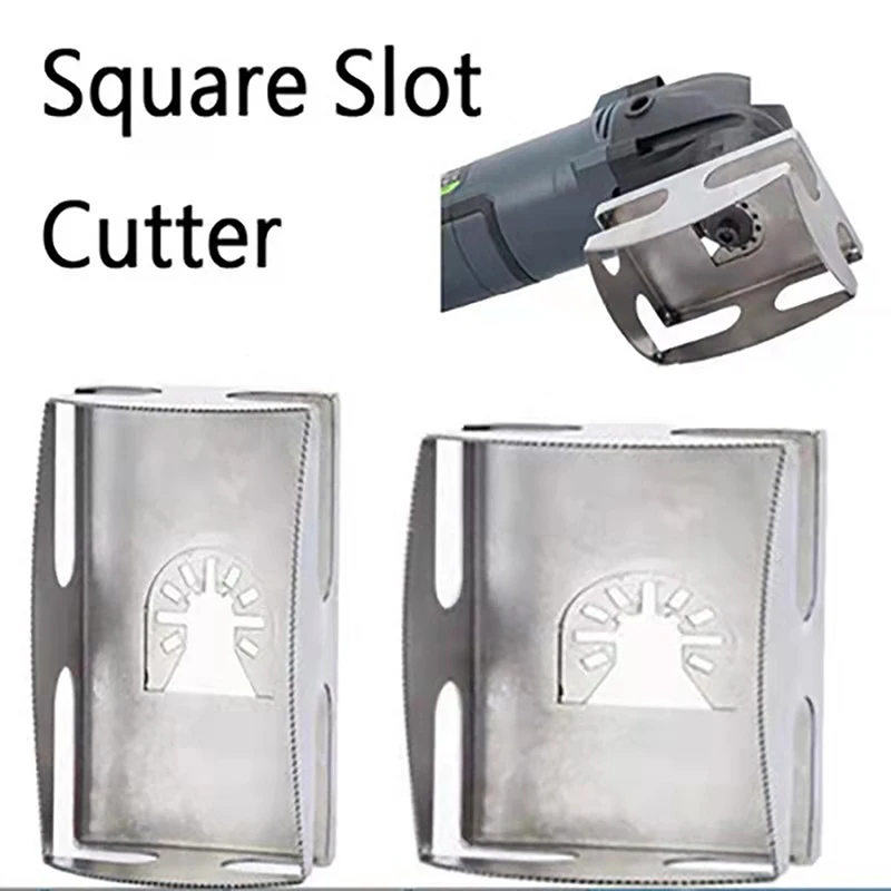 

1PCS Rectangle Square Slot Cutter For Electric Drill Sharp Saw Blade Hole Cutting Tool