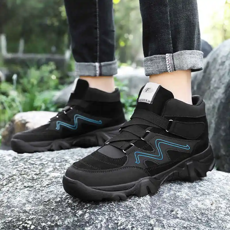 

Winter Men's Boots Rubber Sole Autumn Man Sneakers Shock Absorption Man Shoes Casual Sapatenis Joggers Shoes Men Net Tennis Mem