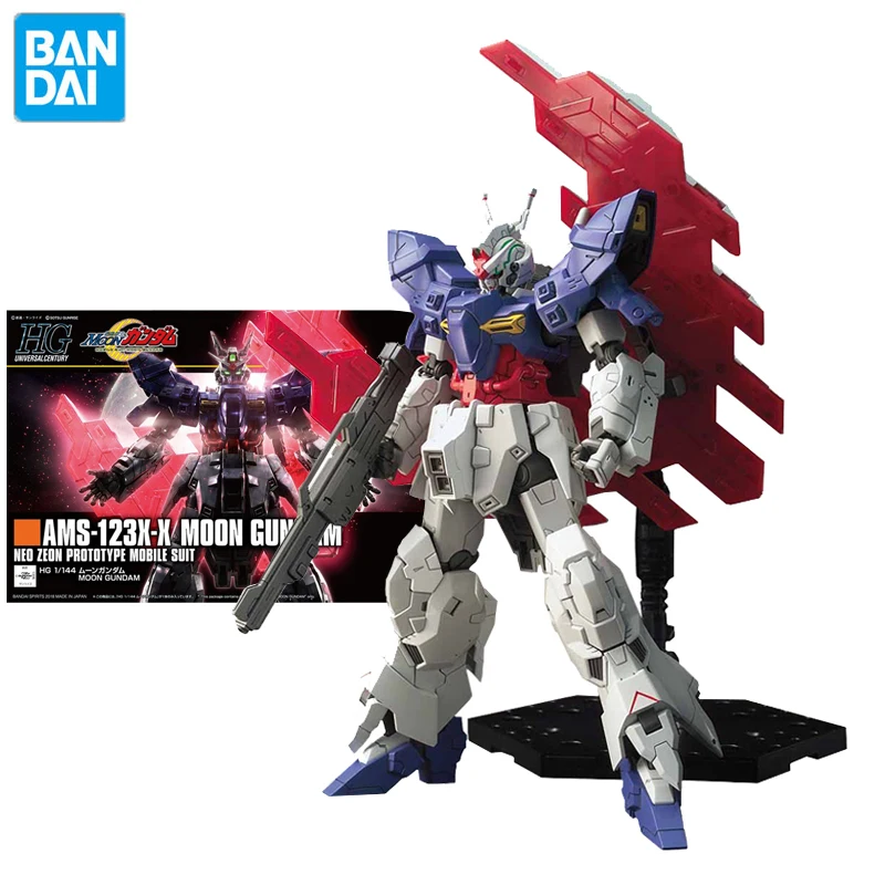Hguc Series 1/144 Ams-123x-x Moon Gundam Anime Action Figure