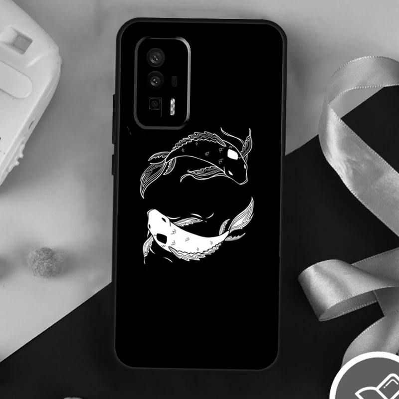 Чехол Ying Yang Koi Fish для POCO X3 X5 X6 F6 Pro M6 M5s F3 F5 Xiaomi 11T 12T 13T 14 Ultra 12 13 Lite чехол