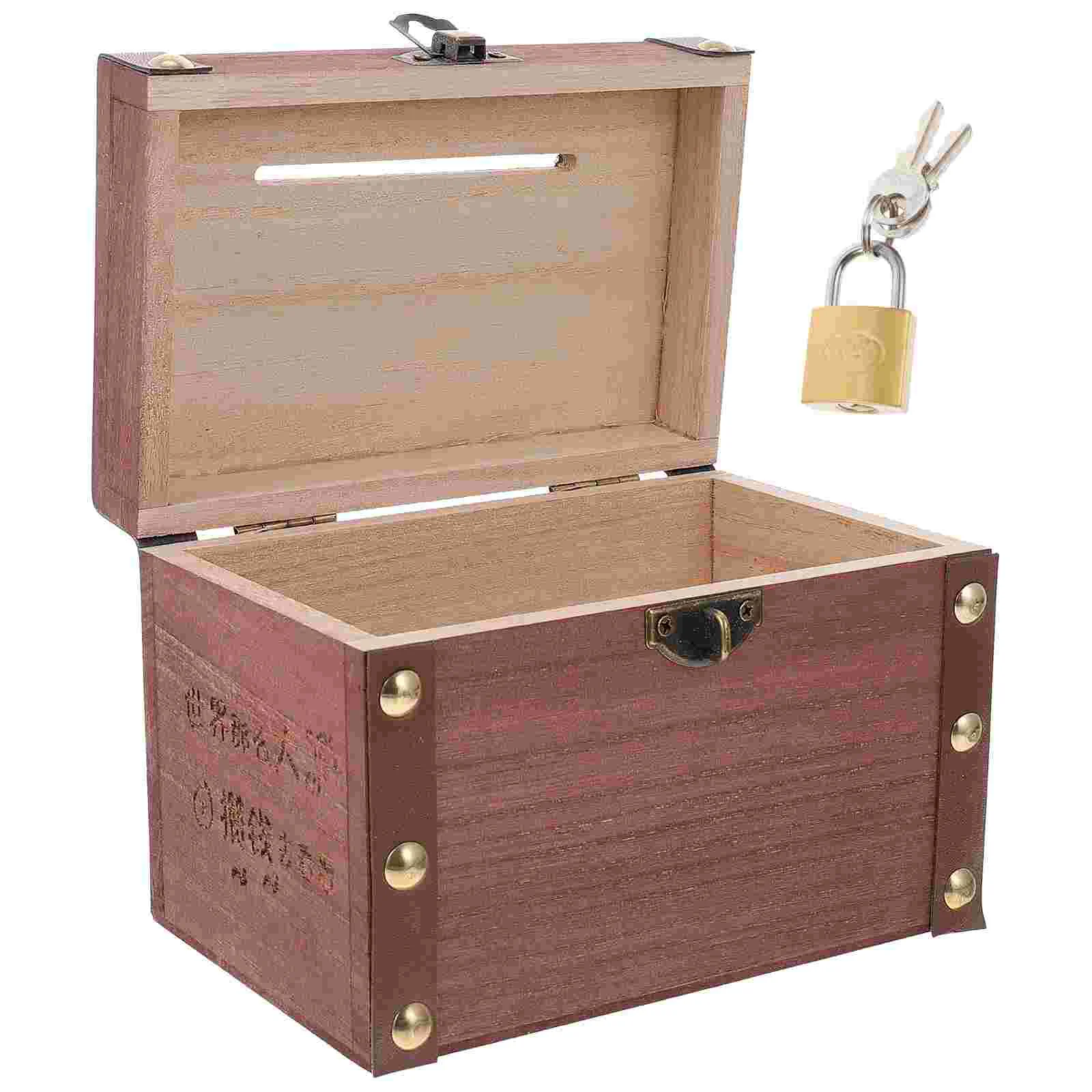 

Wooden Portable Jewelry Box Jewelry Organizer Container Storage Mini Case Earring Holder